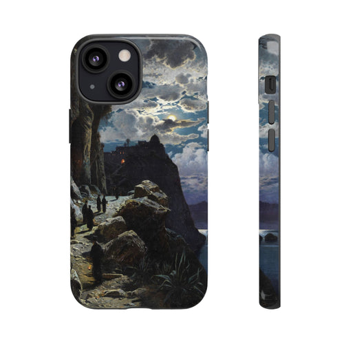 Monks Walk to the Mountain Monastery of Athos | Hermann Corrodi | 1905