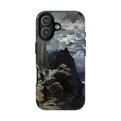 Monks Walk to the Mountain Monastery of Athos | Hermann Corrodi | 1905