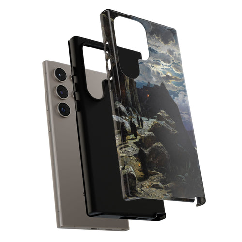 Monks Walk to the Mountain Monastery of Athos | Hermann Corrodi | 1905