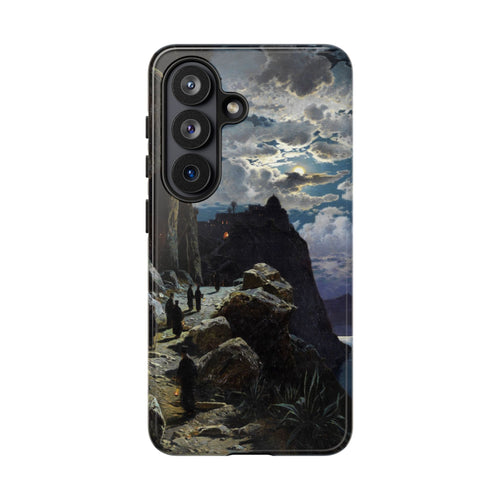 Monks Walk to the Mountain Monastery of Athos | Hermann Corrodi | 1905