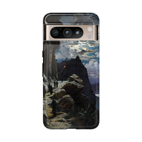 Monks Walk to the Mountain Monastery of Athos | Hermann Corrodi | 1905