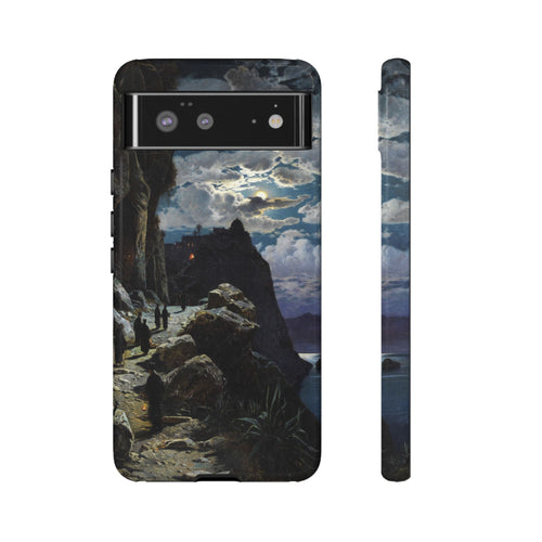 Monks Walk to the Mountain Monastery of Athos | Hermann Corrodi | 1905