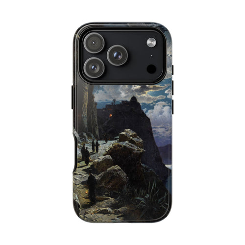 Monks Walk to the Mountain Monastery of Athos | Hermann Corrodi | 1905