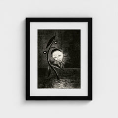 The Marsh Flower, a Sad Human Head | Odilon Redon | 1885