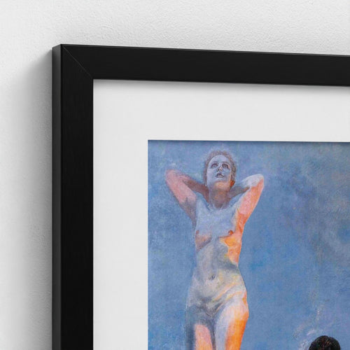 The Blue Hour – black mounted frame detail
