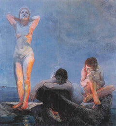 The Blue Hour – complete painting, unframed fine art print