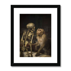 Monkey Before Skeleton | Gabriel von Max | 19th Century