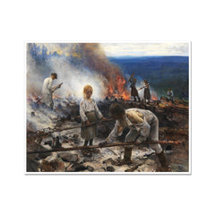 Sous le joug (Brûler les broussailles) | Eero Järnefelt | 1893
