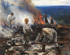 Sous le joug (Brûler les broussailles) | Eero Järnefelt | 1893