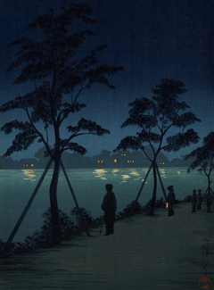 Nachtszene am Sumida-Fluss | Kobayashi Kiyochika | 1930