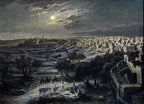 View of Bethlehem at Night | Josef Langl | 19th Century