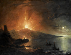 L'éruption nocturne du Vésuve | Henry Pether | XIXe siècle