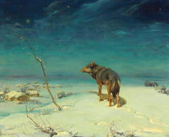 Der einsame Wolf | Alfred von Wierusz-Kowalski | 19. Jahrhundert