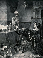 Jester Contemplates a Skeleton | Paul Stade | 1884