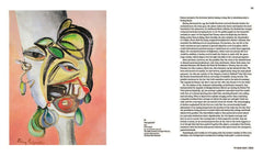 Interior spread featuring a distorted, multicoloured face — Surrealism of Angst: Emmy Bridgwater.