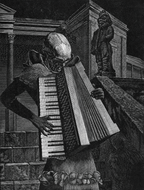 Man With Accordion | Victor Delhez | 1949