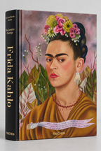 Front cover featuring a Frida Kahlo self-portrait with flowers in her hair — Frida Kahlo.