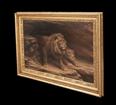 Study of Lions | M.C Fehr | 18th / 19th Century