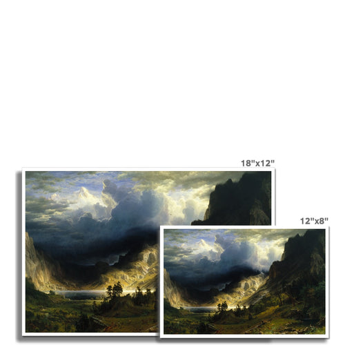 A Storm in The Rocky Mountains | Albert Bierstadt | 1866