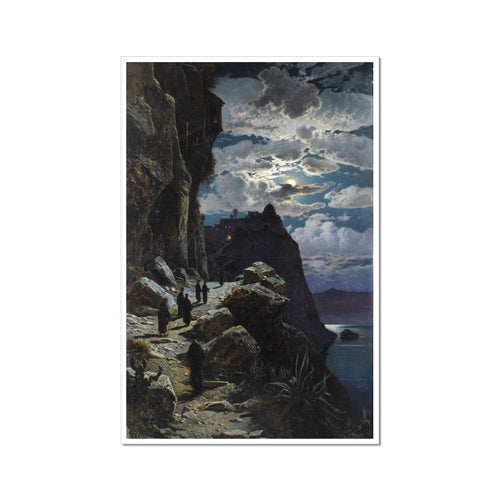 Mönche wandern zum Bergkloster Athos | Hermann Corrodi | 1905
