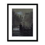 Park mit Springbrunnen im Mondschein | Carl Gustav Carus | 1851