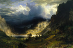 A Storm in The Rocky Mountains | Albert Bierstadt | 1866