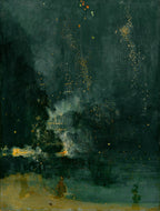 Nocturne en noir et or - La chute de la fusée | James Abbott McNeill Whistler | 1875