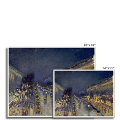 Le boulevard Montmartre la nuit | Camille Pissarro | 1897