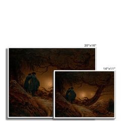 Deux hommes contemplant la lune | Caspar David Friedrich | 1820