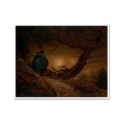 Deux hommes contemplant la lune | Caspar David Friedrich | 1820