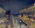 Le boulevard Montmartre la nuit | Camille Pissarro | 1897