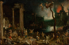 Anée et la Sibylle de Cumes aux Enfers | Jan Brueghel l'Ancien | 1604