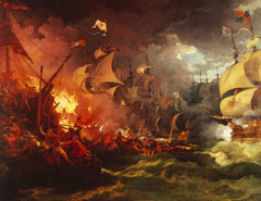 Defeat of the Spanish Armada | Philip James de Loutherbourg | 1796