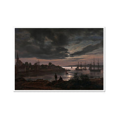 Larvik by Moonlight | Johan Christian Dahl | 1839