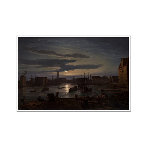 Copenhagen Harbor by Moonlight | Johan Christian Dahl | 1846