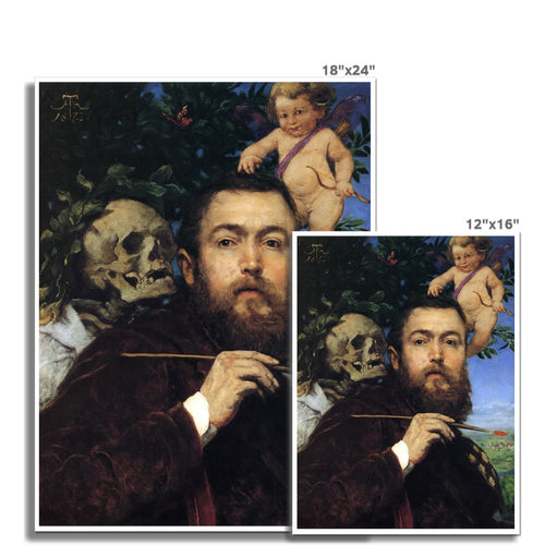 Selbstporträt mit Liebe und Tod | Hans Thoma | 1875