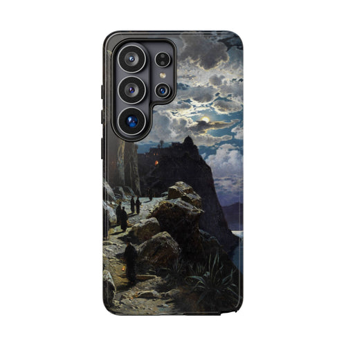 Monks Walk to the Mountain Monastery of Athos | Hermann Corrodi | 1905