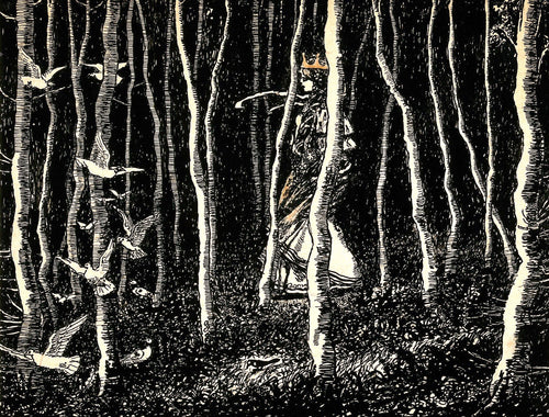 Princess Walking in a Forest | Haldane Macfall | 19th Century