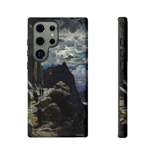 Monks Walk to the Mountain Monastery of Athos | Hermann Corrodi | 1905