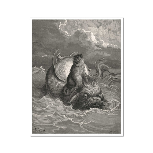 The Monkey and The Dolphin | Gustave Doré | 1867
