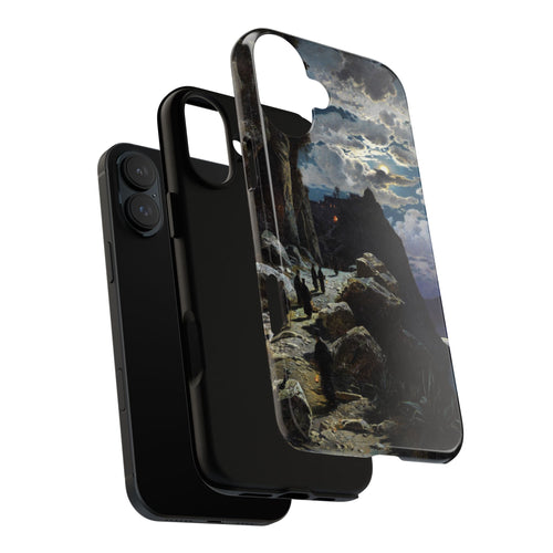 Monks Walk to the Mountain Monastery of Athos | Hermann Corrodi | 1905