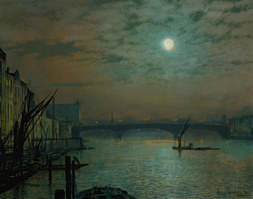 Southwark Bridge by Moonlight | John Atkinson Grimshaw | 1887
