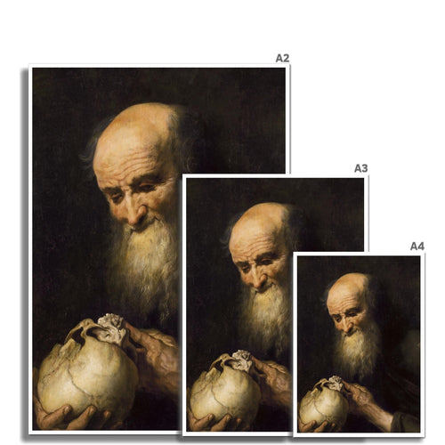 Democritus with a Skull | 17th Century