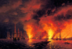 Night after the Battle of Sinop | Ivan Aivazovsky | 1853
