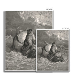 The Monkey and The Dolphin | Gustave Doré | 1867