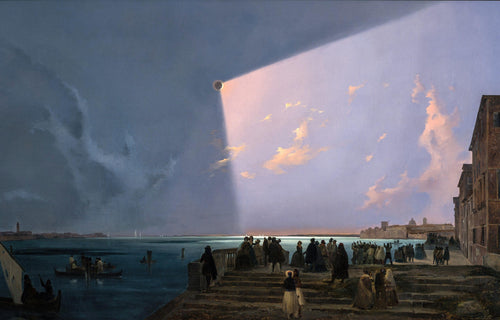 The Eclipse of the Sun in Venice | Ippolito Caffi | 19th Century