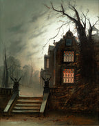 Country House by Moonlight | Wilfred Bosworth Jenkins | 19th Century