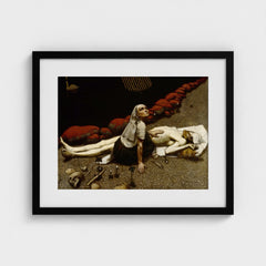 Lemminkäinen’s Mother – 20 x 16 inch black mounted landscape frame, head-on Prodigi view
