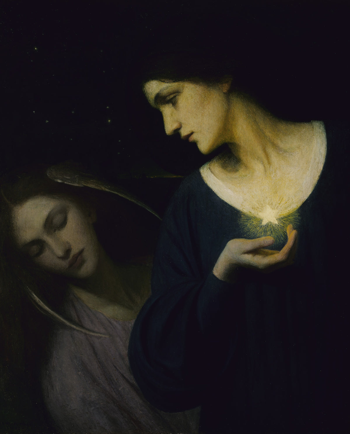 Night and Her Daughter Sleep | Mary L. Macomber | 1902