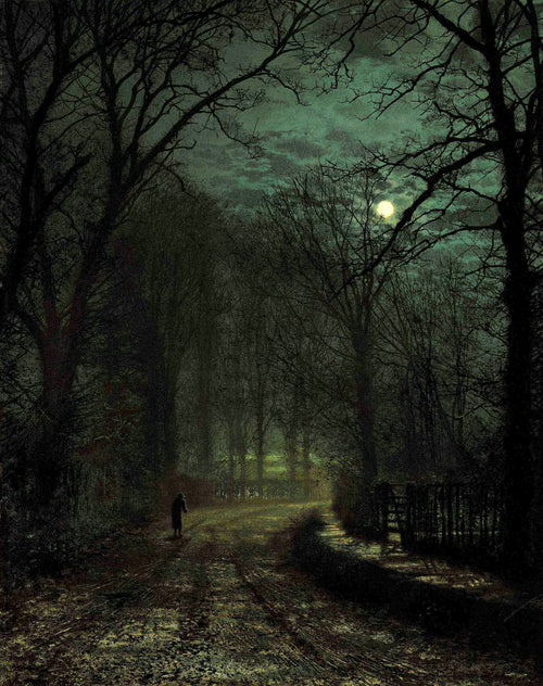 Yorkshire Lane in November | John Atkinson Grimshaw | 1873